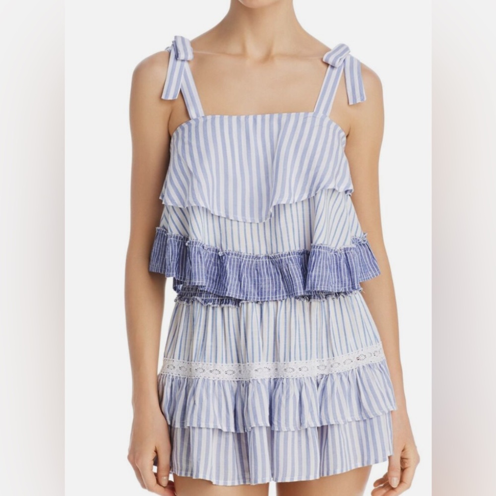 Surf Gypsy Women’s Striped Combo Ruffle Skirt Set